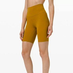 LULULEMON ALIGN SHORT HIGH RISE 8" SIZE 0 GOLD SPICE Brand New With Tags!